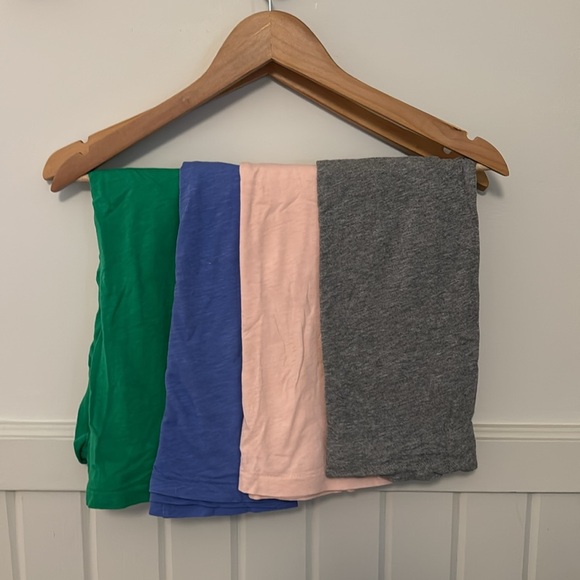 J Crew Slub Cotton V-neck Tee S x 4 - Picture 2 of 2